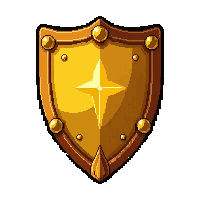 shield of aegis  golden radiant glow