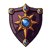 shield of aegis  jewel encrusted ornate