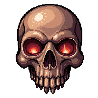 skull of necromancy  cursed ominous glow