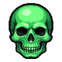 skull of necromancy  emerald nature growth