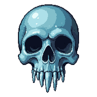 skull of necromancy  ethereal ghostly fade