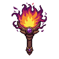 staff of elements  cursed ominous glow