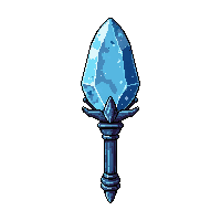staff of elements  sapphire ice frost