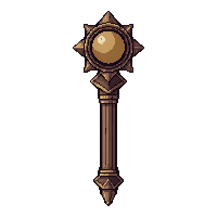 staff of elements  simple worn humble