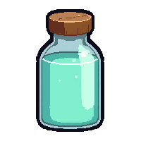 invisibility clear  glowing bright liquid
