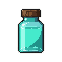 invisibility clear  skull shaped bottle