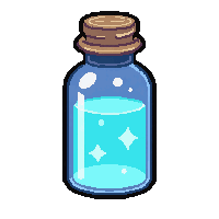 invisibility clear  small vial tiny