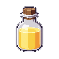 levitation float potion  glowing bright liquid