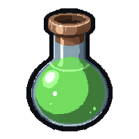 levitation float potion  simple clay jug