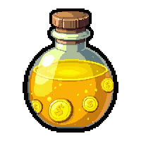 liquid gold wealth  glowing bright liquid