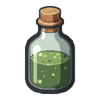luck fortune potion  ancient dusty old