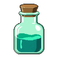 luck fortune potion  crystal decanter
