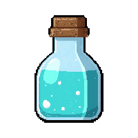 luck fortune potion  frozen solid ice