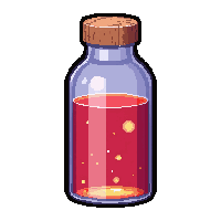night vision elixir  glowing bright liquid