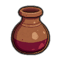 night vision elixir  simple clay jug