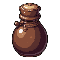 poison cure antidote  leather wrapped flask