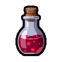 shrink miniature potion  bubbling fizzing