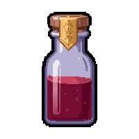 shrink miniature potion  ornate gold trim