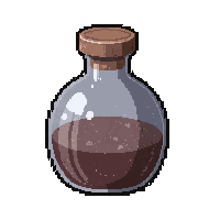 shrink miniature potion  simple clay jug