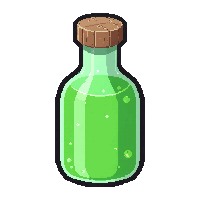 stamina green elixir  bubbling fizzing