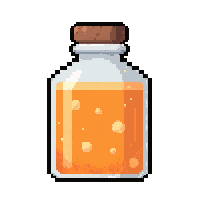 strength buff orange  bubbling fizzing