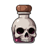transformation polymorph  skull shaped bottle