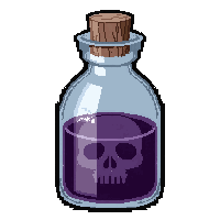 wisdom intellect brew  skull shaped bottle