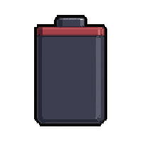 energy cell battery  dark gunmetal grey