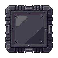 hacking tool chip  dark gunmetal grey
