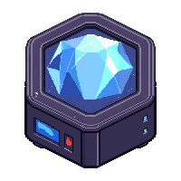 hologram projector  crystal powered gem