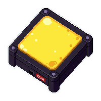 hologram projector  solar powered gold