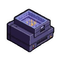 hologram projector  transparent with circuits