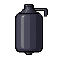 oxygen tank  dark gunmetal grey