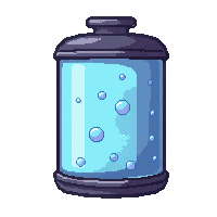 oxygen tank  frozen in stasis