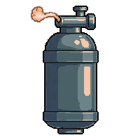 oxygen tank  steam venting active