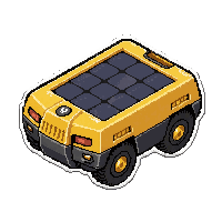 repair drone small  solar powered gold