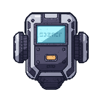 repair drone small  transparent with circuits