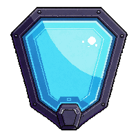 shield generator belt  glowing blue interface