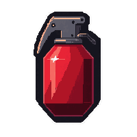 emp grenade device  pulsing red hot