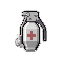 emp grenade device  white clean medical