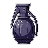 fusion grenade  battle worn scratched