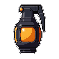 fusion grenade  orange warning lights