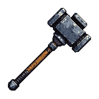 gravity hammer  battle worn scratched