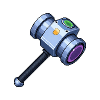 gravity hammer  chrome metallic silver