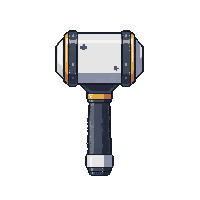 gravity hammer  white clean medical