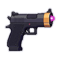 laser pistol beam  translucent energy field