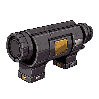 mech arm cannon  battle worn scratched