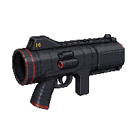 mech arm cannon  carbon black stealth