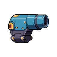 mech arm cannon  floating hovering parts