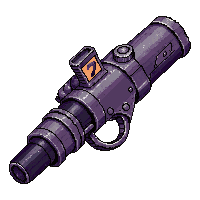 mech arm cannon  holographic display